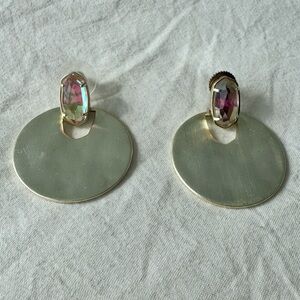 Kendra Scott Bundle Gold & Pink Statement Earrings + Blue bangle and earrings